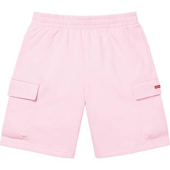 Pantalones Cortos Supreme Small Box Baggy Cargo Sweat Rosas | Supreme 262HK